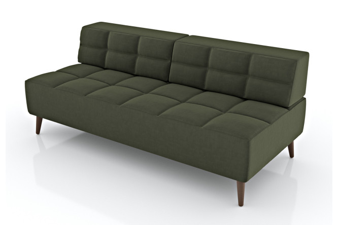 Изображение товара Диван без спинки Нельсон зеленый 195х78,5х89 см