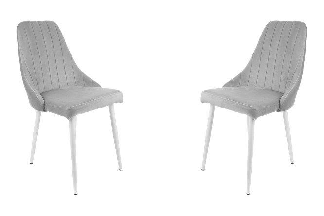 Изображение товара Комплект стульев Милан 46х89х44 см вельвет сталь недорого