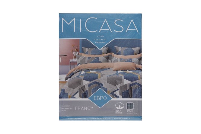 Комплект постельного белья MICASA Francy 145х215 см, Семейный