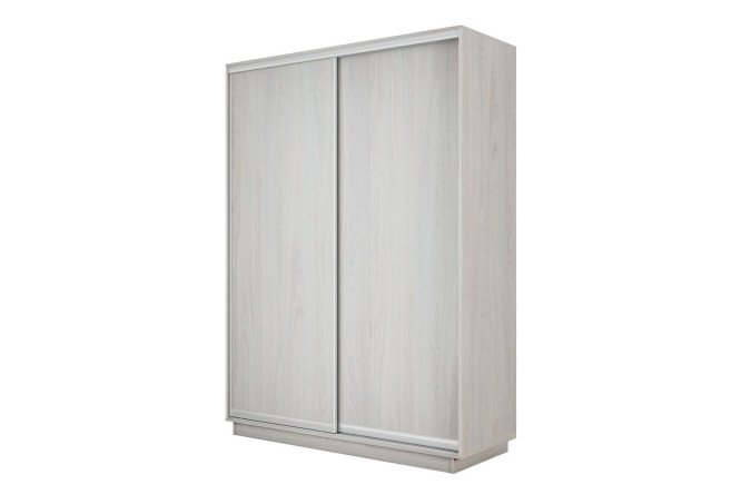 Изображение товара Шкаф-купе 2-дверный Slide-2 v.2 160х220х60 см ясень анкор светлый/серебро