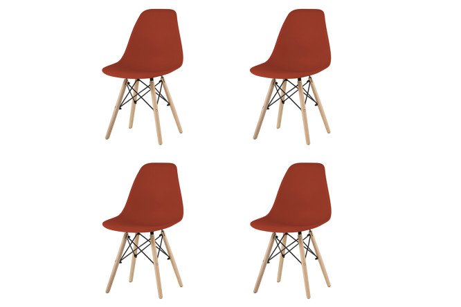 Изображение товара Набор стульев Stool Group Eames 46х81х40 см стильные и прочные