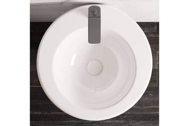Умывальник моноблок напольный CERAMICANOVA CN1807 55х85х51.5 см