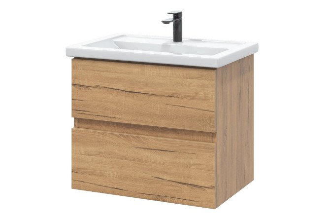 Изображение товара Подвесная тумба Sanstar Lavanti 56.4 см дуб вотан без раковины