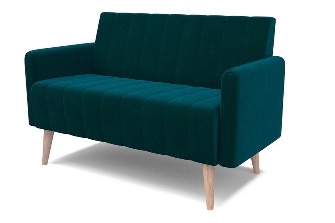 Изображение товара Диван Норман 2, компактный тёмно-зеленый для дома и интерьера