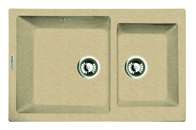 Изображение товара Врезная мойка LAVA D.3 из инженерного гранита 77.5х49х21 см