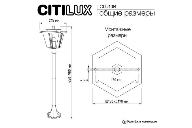 Фото 11 Светильник уличный CITILUX Forts 40 Вт, E27