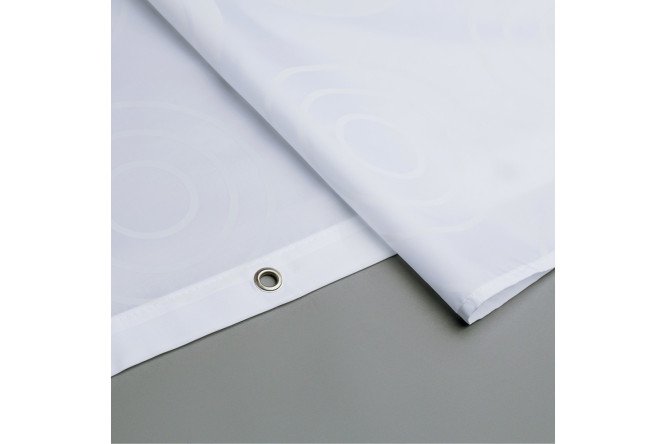 Штора для ванной комнаты IDDIS Chequers White 200x200 см