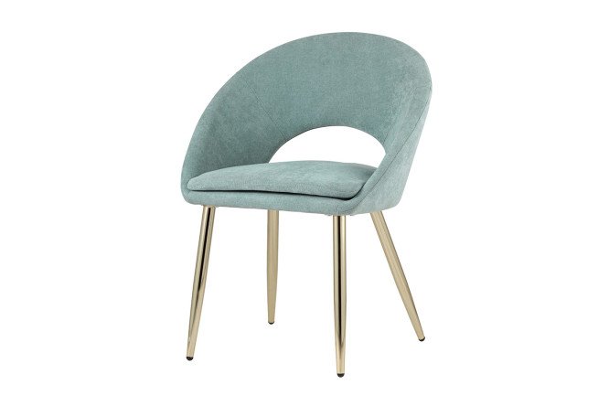 Изображение товара Стул Кензи с велюровой обивкой и металлическими ножками