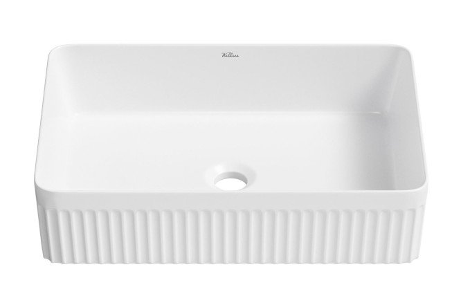 Изображение товара Накладная раковина Festive fox 2.0 55x12x35 см фарфор белый глянец