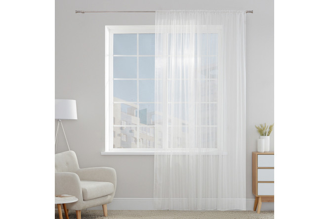 Изображение товара Тюль MICASA Lori сетка 300x280 см экрю с лентой для крепления