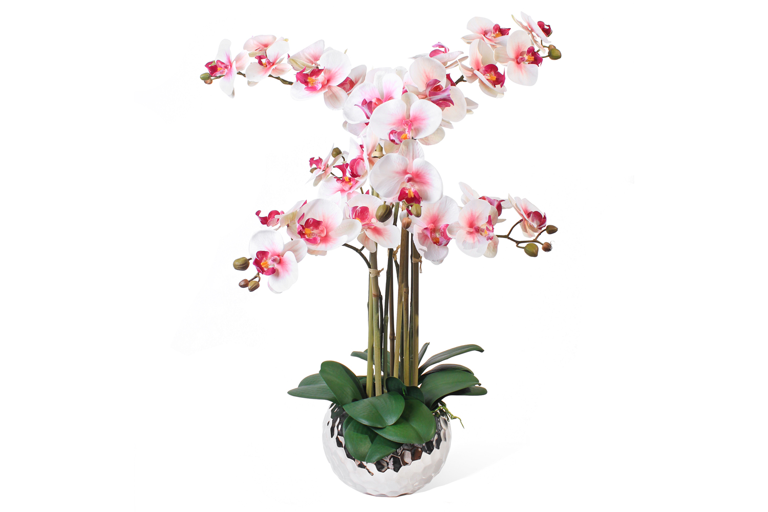 фото Искусственное растение в кашпо соты орхидея фаленопсис hoff