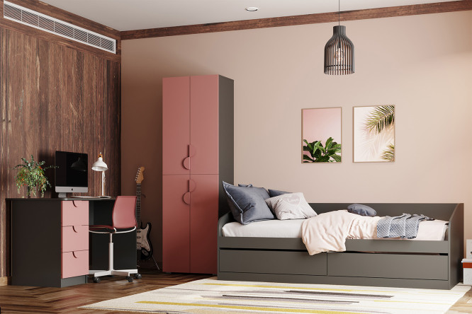 Изображение товара Модульная детская Оскар Лайн мини с кроватью Акварель