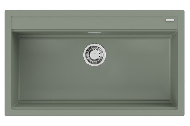 Изображение товара Врезная мойка OMOIKIRI Kitagawa 86-LB-WG 86x51x20 см арткерамика