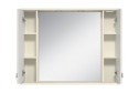 Зеркало-шкаф Лувр 105 П-Лвр03105-10142Ш с LED-подсветкой 105х80х18 см, Универсальный