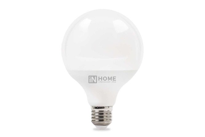 Лампа светодиодная IN HOME GL95-VC E27, 20W, Шар, 3000 К, Тёплый