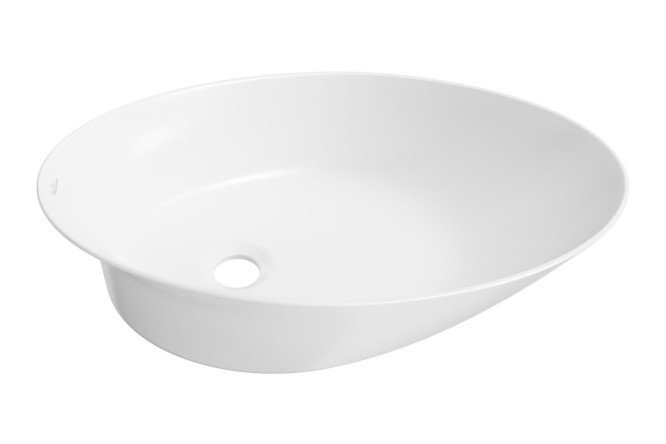 Изображение товара Раковина накладная Faze Moment 327801000 55х14х32 см фарфор белый глянцевый