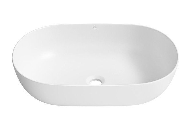 Изображение товара Накладная раковина Chic Riviera 60х15х40 см из фарфора белая матовая