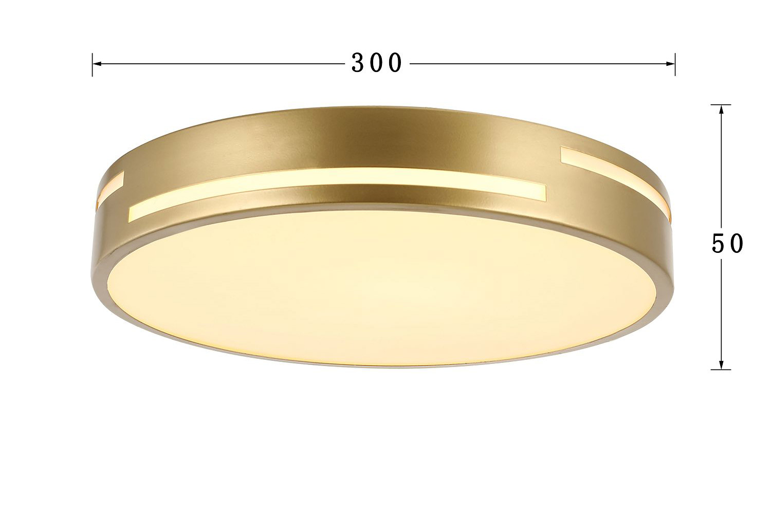 Светильник потолочный LED Hoff Pall, цвет золотой Маркетплейс - фото 4