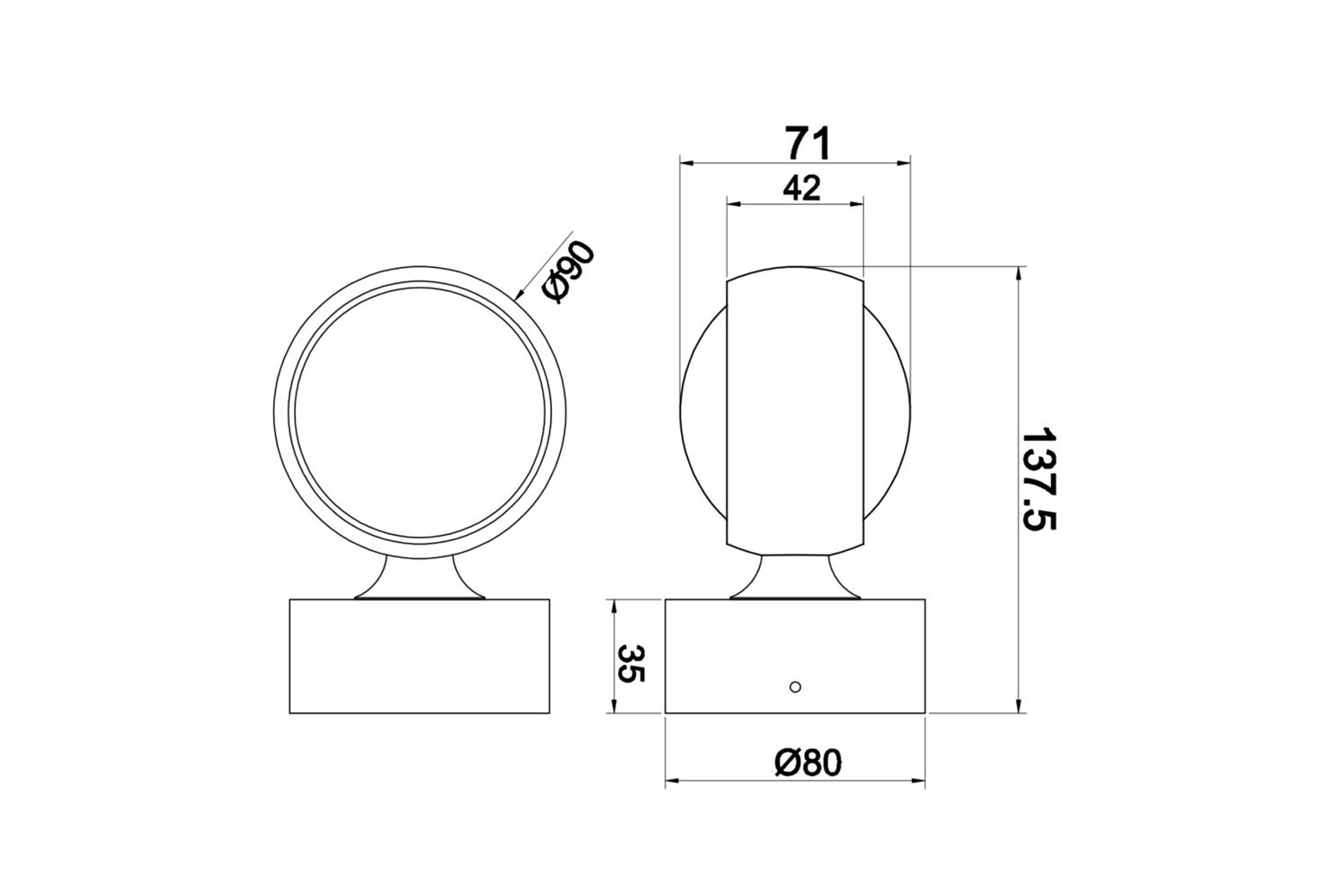 фото Бра led ceiling wall lens maytoni