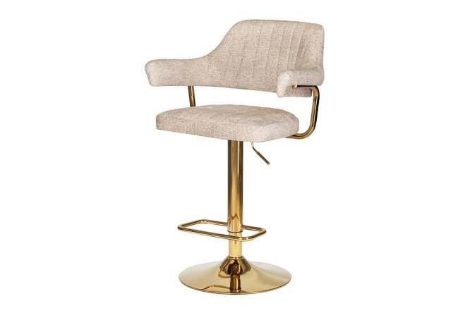 Изображение товара Барный стул DOBRIN Charly Gold с металлическими ножками