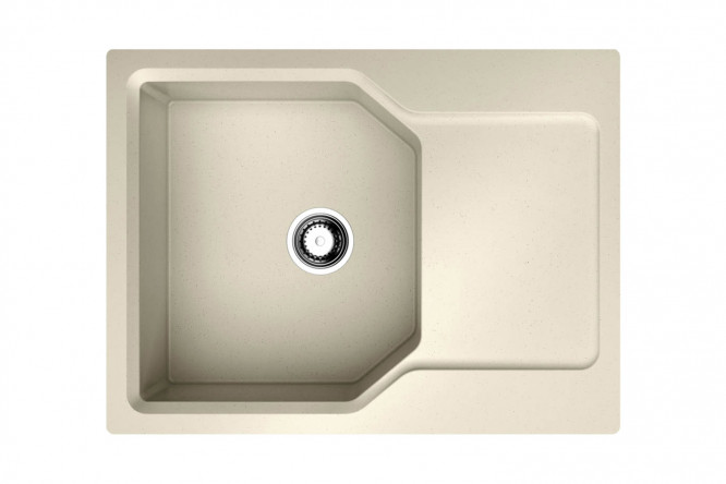 Изображение товара Мойка врезная с крылом OMOIKIRI Yonaka 65-BE ваниль 65х51х19 см