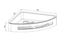 Полка угловая IDDIS Optima home SHE11SPi44 21.5x4.5x21.5 см