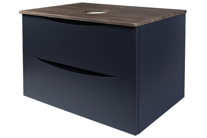 Изображение товара Подвесная тумба со столешницей BOND Cube T09807 81 см серый матовый