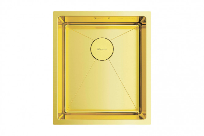Изображение товара Врезная кухонная мойка OMOIKIRI Taki 38-U/IF-LG светлое золото 38х44х20 см