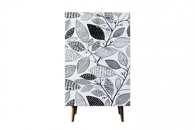 Изображение товара Комод Berber 70х120х45 см с принтом для хранения одежды и вещей