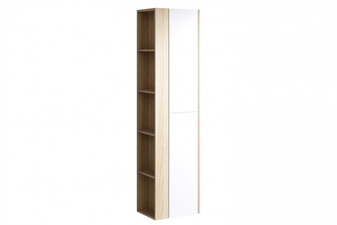 Изображение товара Пенал AQWELLA Майами 40х158,5х30 см дуб сонома белый  мебель для хранения