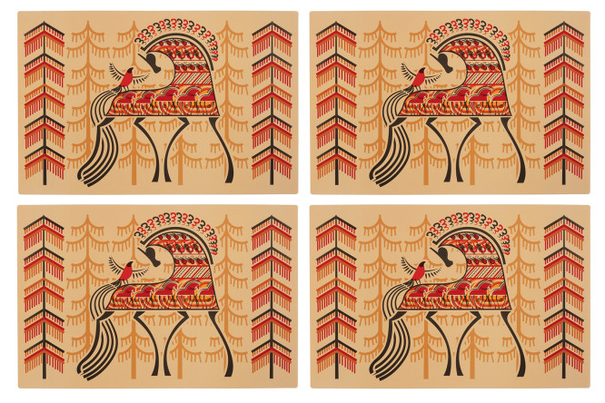 Изображение товара Набор салфеток Мезенская лошадка-2 43х0,02х28 см светло-коричневый
