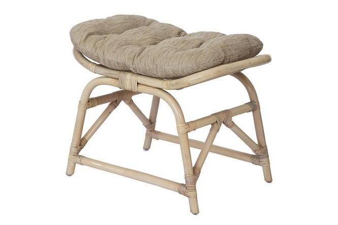 Изображение товара Пуф 12/22 цвет каркаса натуральный, сиденья бежевый