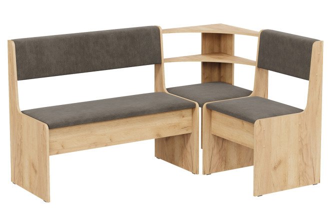 Изображение товара Угловая скамья Ларго с универсальным углом с универсальным углом, 148х83х100 см