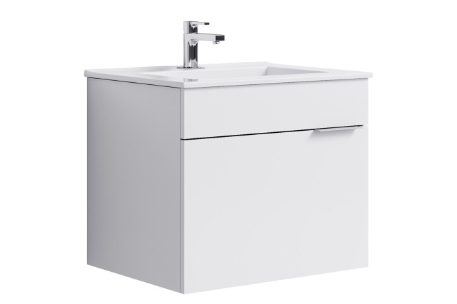 Изображение товара Подвесная тумба AQWELLA Бриг 56 см с глянцевой фасадом, белая