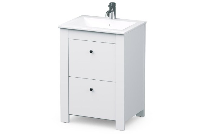 Изображение товара Тумба под раковину напольная Афродита 57.8 см белая