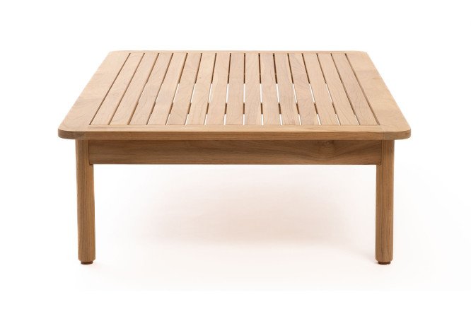 Изображение товара Кофейный стол Bungalow 107 см из массива тика натуральный дизайн