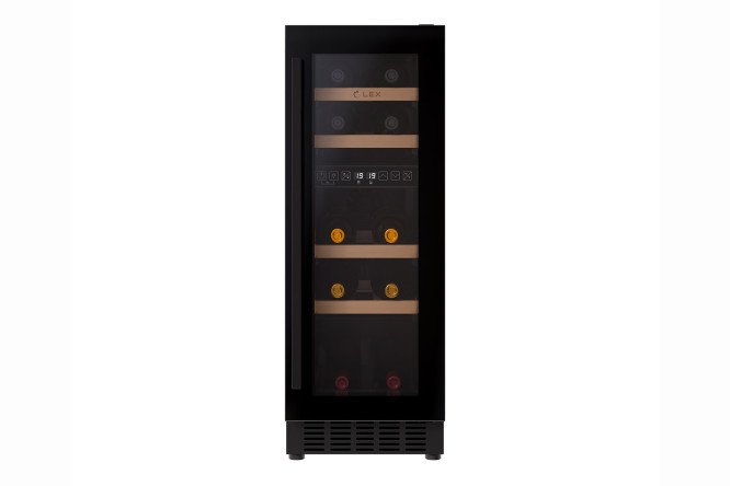 Винный шкаф LEX LWD3017BL dual zone, чёрный цвет чёрный