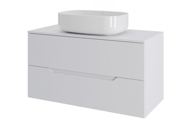 Изображение товара Подвесная тумба ORANGE Line 100 Li-100TUWMDF+B07-540W размер 100.5 см