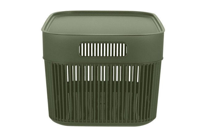 Корзина с крышкой Струна 25x19.6x34.8 см, 12 л