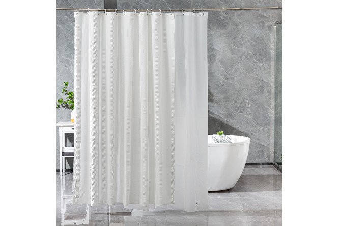 Штора для ванной комнаты двухслойная MICASA Ribbon 180x200 см