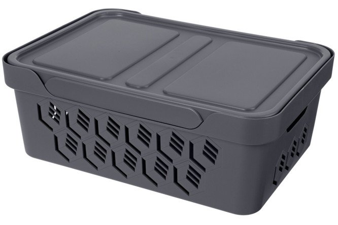 Изображение товара Ящик универсальный с крышкой Deluxe 38x14x27.6 см, 12 л