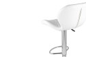 Стул барный Stool Group Бон 50х64х36.5 см, цвет обивки белый, ножек серебряный