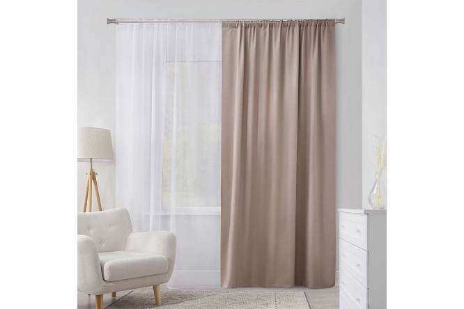 Изображение товара Штора ESTUDI BLANCO Jetta 180x280 см кремовая для интерьера