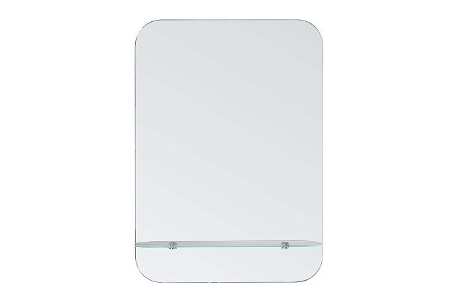 Изображение товара Зеркало Эбро с радиусными углами и полкой 50х70 см