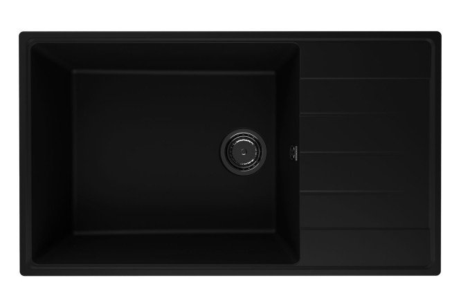 Изображение товара Врезная кухонная мойка Prima из кварцевого композита 86х50 см с крылом