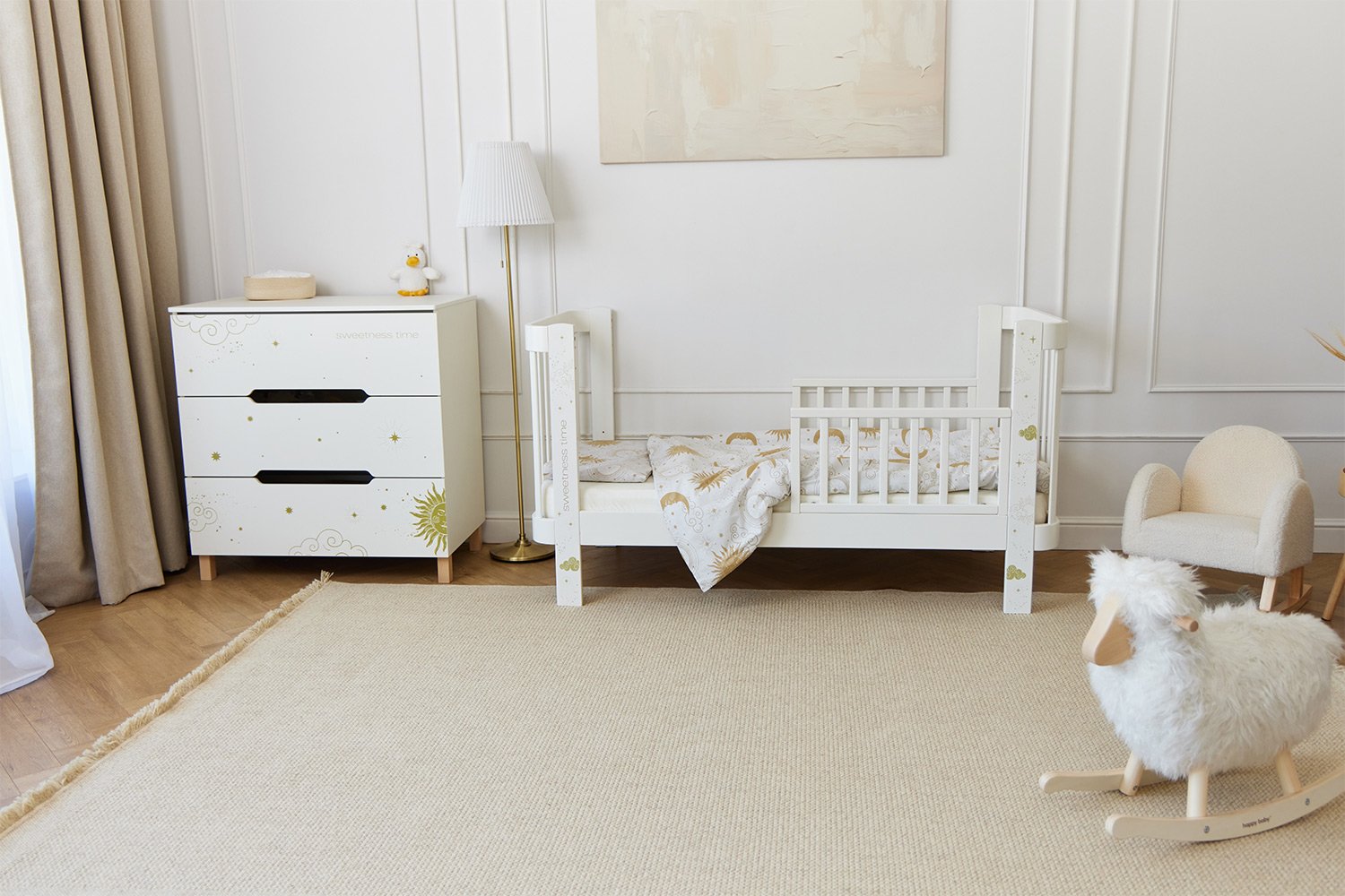 Детский гарнитур HAPPY BABY Mommy Love молочный