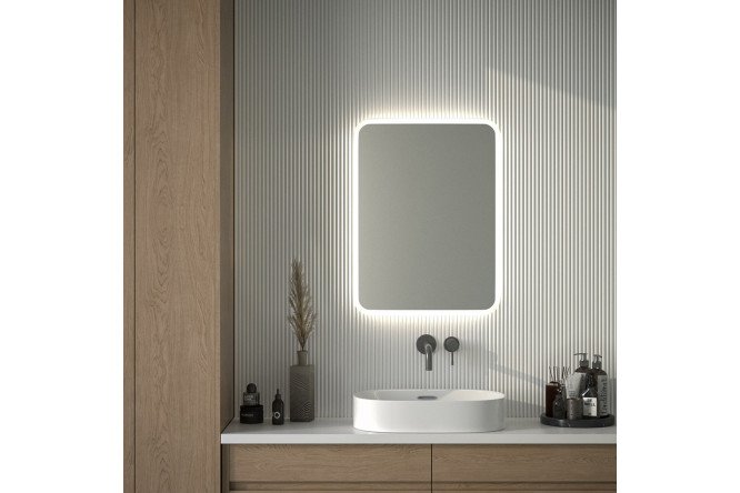 Зеркало с подсветкой DEFESTO Lume DF 3807 с матированием 60х80 см