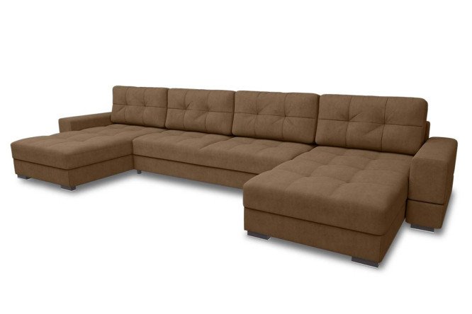 Изображение товара П-образный диван-кровать Полярис с механизмом пантограф и большим спальным местом