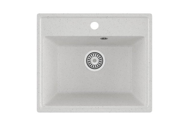 Изображение товара Врезная мойка Kitchen KT490-WH 49х42х19 см искусственный камень