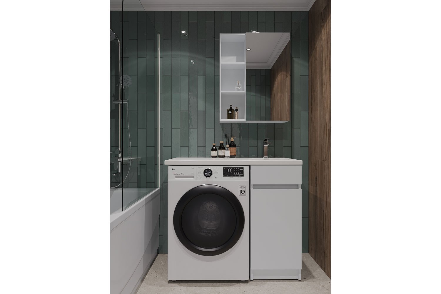 Тумба напольная ORANGE Sistema STK-40TUW+RAR 100 см, цвет каркаса белый, фасада белый